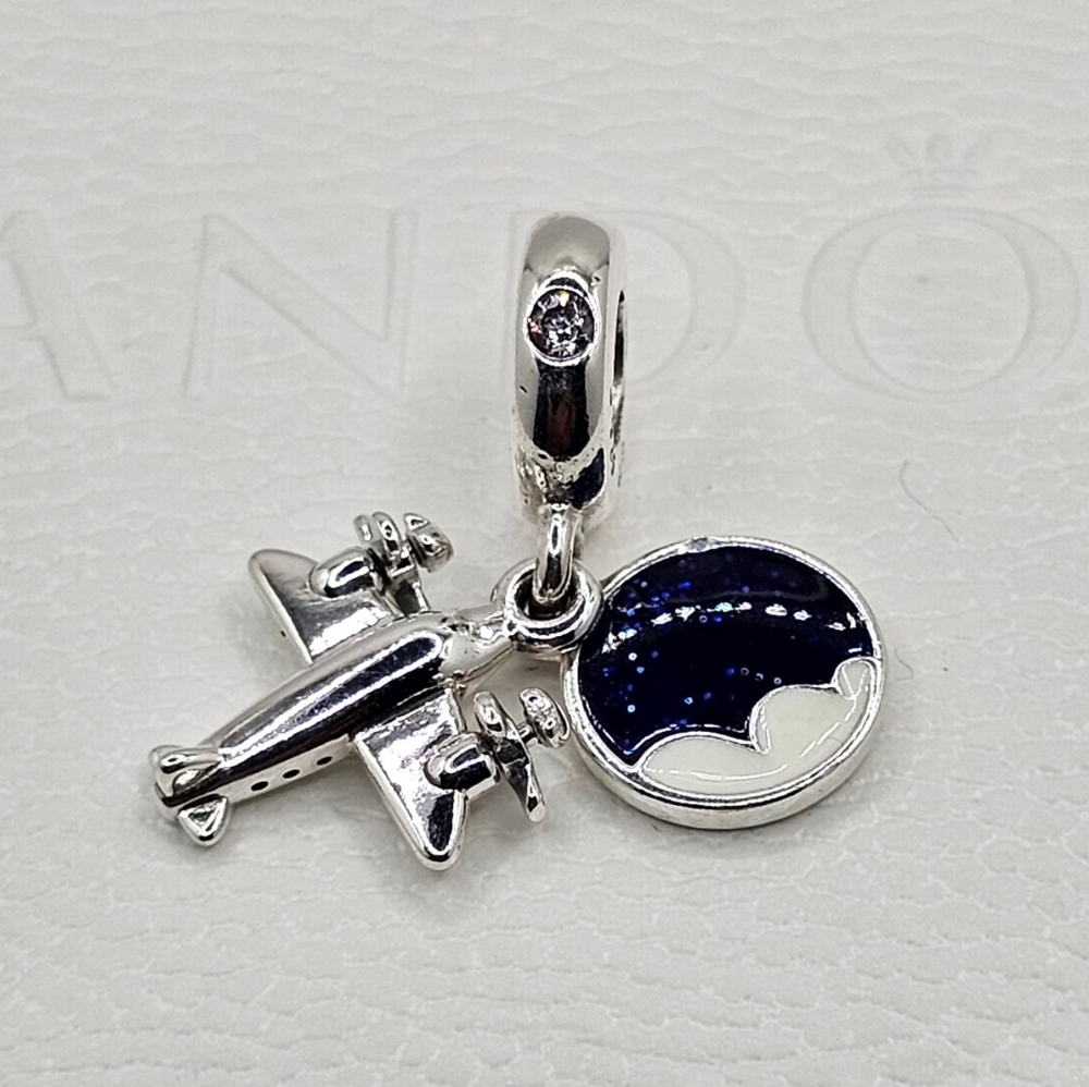 ✈️ Authentic Pandora PLANE DANGLE CHARM